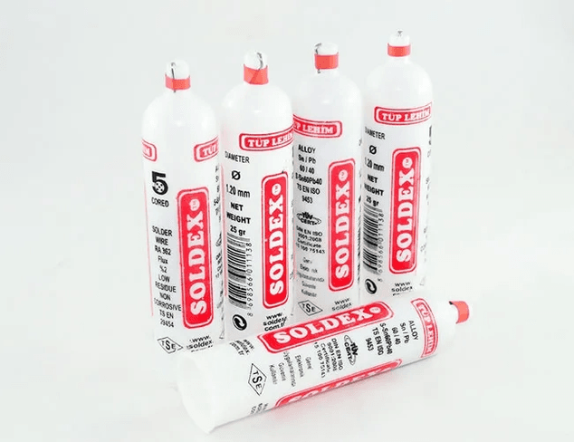 Soldex Tüp Lehim 1,2 Mm 25 Gr - 5 Kanallı, Sn:60 / Pb:40
