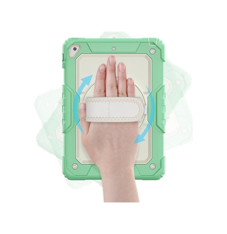 Solmazlar Online 8683140255381-BLNC İpad 5 Air 9.7 Kılıf Strap New Tablet Kapak - Yeşil Diğer Diğer