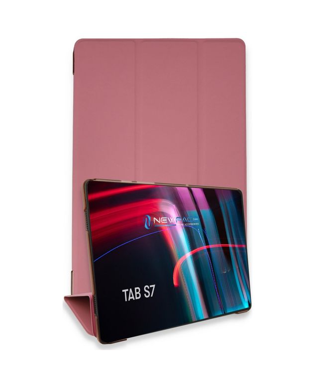 Solmazlar Online 8683140391782-BLNC Galaxy T870 Tab S7 11 Kılıf Tablet Smart Kılıf - Pembe Diğer Diğer