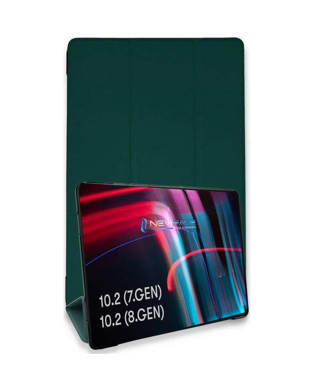 Solmazlar Online 8683140497668-BLNC İpad 10.2 7.nesil Kılıf Tablet Smart Kılıf - Koyu Yeşil Diğer Diğer