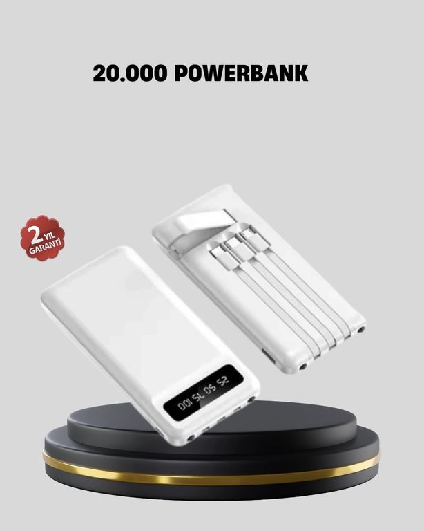 Solmazlar Online MEYTDUCZ20000POWERBANK-4-BLMY Mey İthalat 20.000 Mah 4 Çıkışlı Led Göstergeli Hızlı Şarj Powerbank Çok Renkli