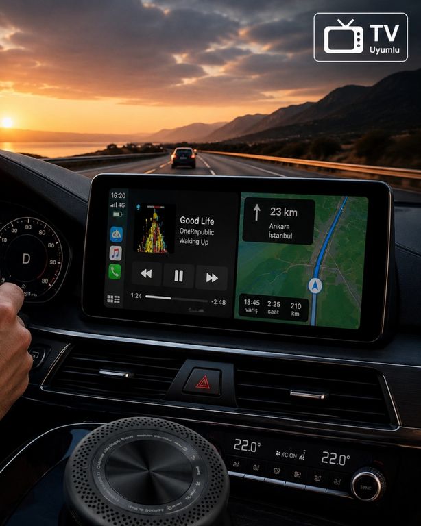 Solmazlar Online MEYTDUCZZZ7H2CARPLAY-3-BLMY Mey İthalat Araç Ve Tv Uyumlu Carplay Box 4Gb Ram 64Gb Hafıza Hdmı Android Sistem Diğer