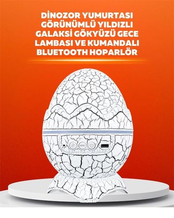 Solmazlar Online MEYTDUUCZZZDİNAZORYUMURTA-BLMY Mey İthalat Dinozor Yumurtası Tasarımlı Projektörlü Gece Lambası Çok Renkli 15317098