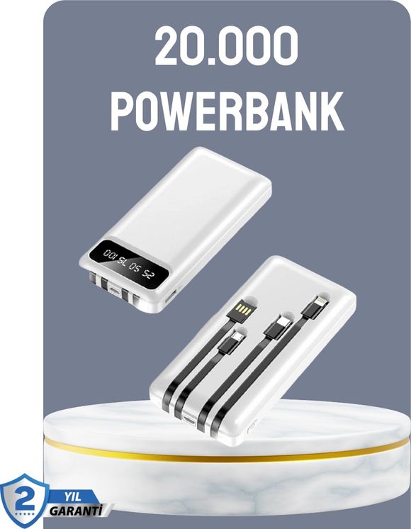 Solmazlar Online MEYTDXUCZ20MAHPOWERBANK-1-BLMY Mey İthalat Hızlı Şarj Destekli 20.000Mah Powerbank Usb Type-C Lightning Lcd Çok Renkli