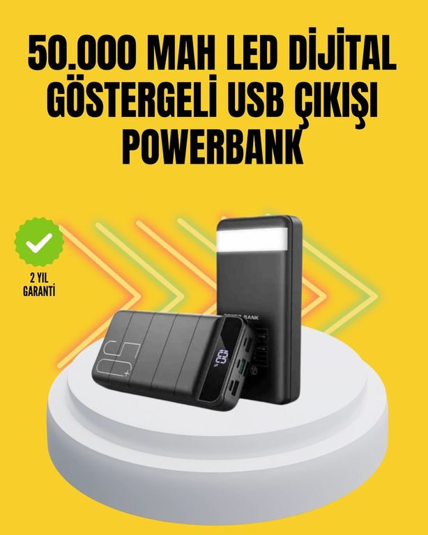 Solmazlar Online MEYTDXUCZ50000MAHPOWERBANK-5-BLMY Mey İthalat Profesyonel 50.000 Mah Powerbank Aynı Anda Birden Fazla Cihaz Şarj Eden, Dayanıklı Ve Güvenli Taşınabilir Şarj Cihazı Çok Renkli