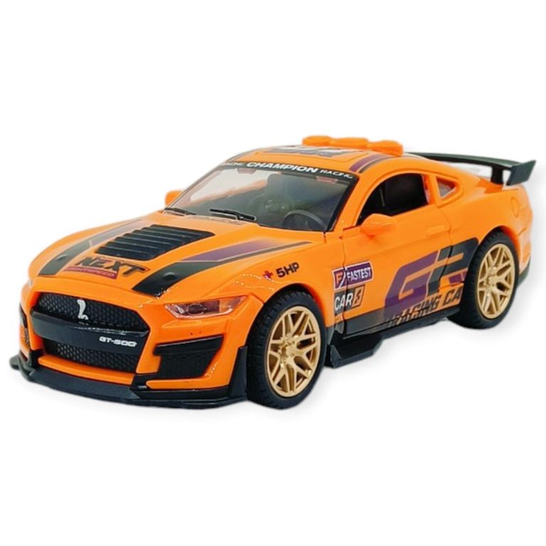 Spor Araba GT-500 Sürtmeli Işıklı Sesli Tcu Plastik 18cm - 1 ADET