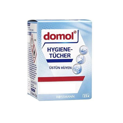 SR12063356 Domol Hijyen Sağlayıcı Bez 15'li Tekli Paket