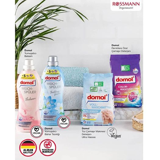 SR12090027 Domol Renklilere Özel Çamaşır Deterjanı 20 Yıkama 1350 Gr