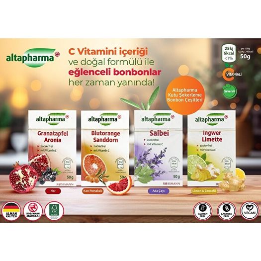 SR17060088 Altapharma Bonbon Şekerleme Kutu Nar Ve Aroniya 50 Gr