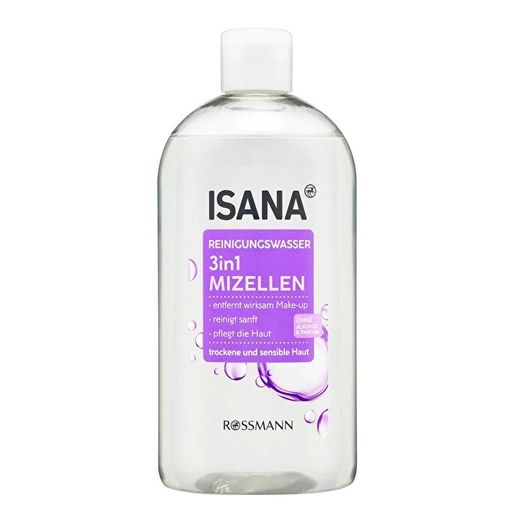 SR17120201 Isana 3'ü 1 Arada Kuru Hassas Ciltler 400 Ml Misel Makyaj Temizleme Suyu