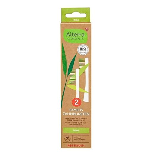 SR23030224 Alterra Bambu Double Pack Orta Sert Diş Fırçası