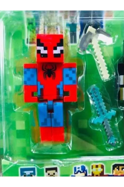 SRT 16083 Dzc Kuzenler Avm Minecraft 6 Lı Figür Batmen Kaptan Karakter Oyuncaklar