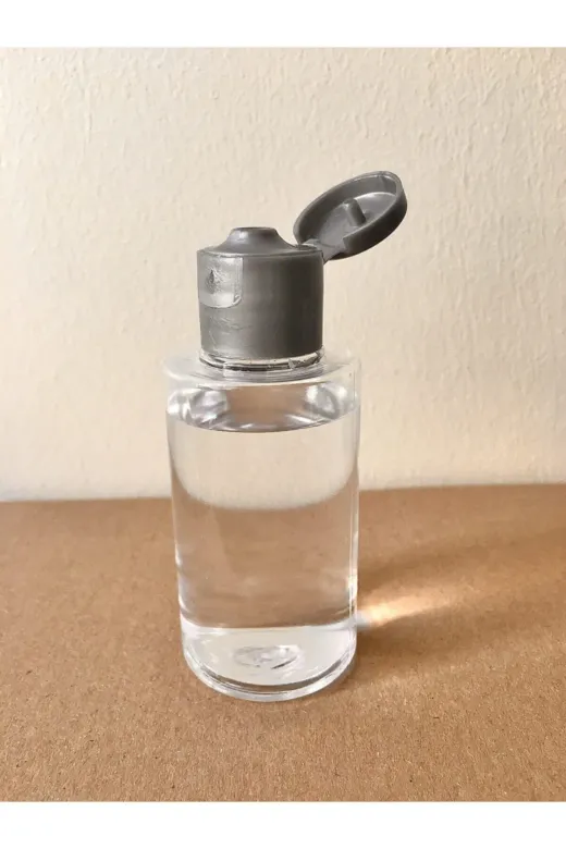 SSEPETLESENE OtelBukleti-2421 25 Adet 50 Ml Gri Fliptop Kapak Om61 Dezenfektan - Kolonya - Parfüm Boş Şişesi - 50 Ml