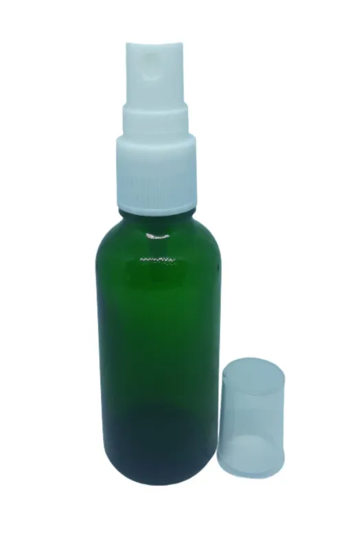 SSEPETLESENE SPT50Y06O71L1280 Parfüm Ve Kolonya Şişesi 30 Ml 5 Adet Boş Yeşil Şişe Beyaz Sprey