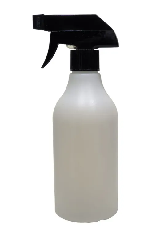 SSEPETLESENE SPT8697431711107 Boş Polietilen Şişe 500 Ml + Sprey Valf Takım 2 Adet Siyah Trigerli