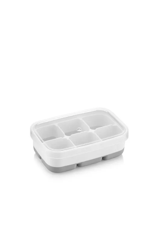 St Morritz 820370322 Lüks 3 Lü Yapışmaz Kapaklı Mini Buzluk 6 Bölmeli Ice Box 11,3X7,5X3,7Cm (Renkli)