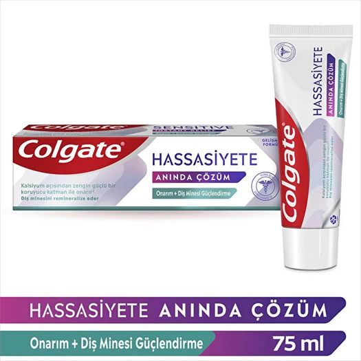 ST11090186 Colgate Diş Macunu Hassasiyete Anında Çözüm Onarım + Diş Minesi Güçlendirme 75 Ml