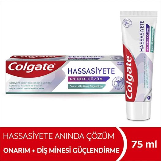 ST11090186 Colgate Diş Macunu Hassasiyete Anında Çözüm Onarım + Diş Minesi Güçlendirme 75 Ml