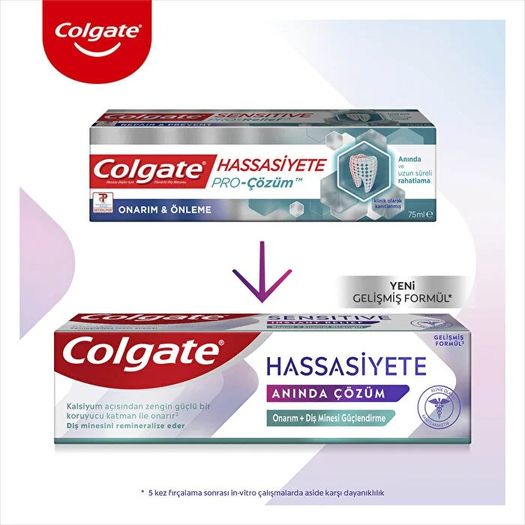ST11090186 Colgate Diş Macunu Hassasiyete Anında Çözüm Onarım + Diş Minesi Güçlendirme 75 Ml