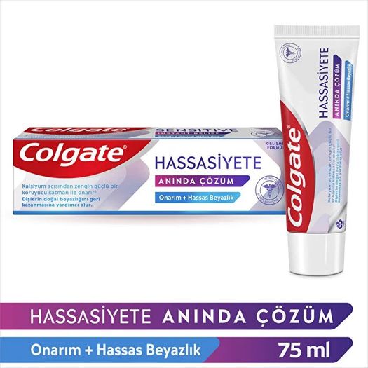 ST11090211 Colgate Diş Macunu Hassasiyete Anında Çözüm Onarım + Hassas Beyazlık 75 Ml