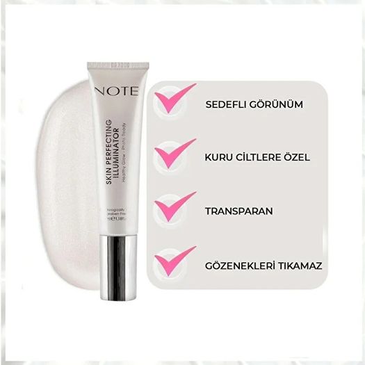 ST18040222 Note Cosmetique Skin Perfecting Illuminator Aydınlatıcı Makyaj Bazı