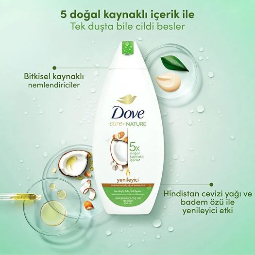 ST18040289 Dove Hindistan Cevizi Yağı Ve Badem Sütü 450 Ml Duş Jeli