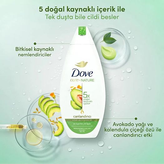 ST18040291 Dove Avokado Yağı Ve Kalendula Özü 450 Ml Duş Jeli