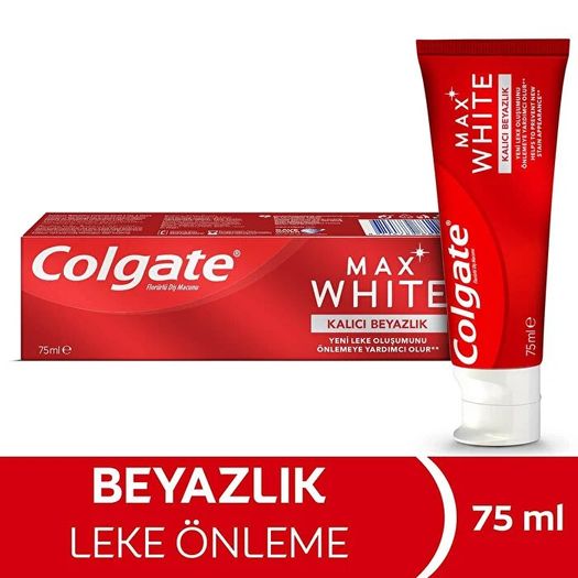 ST19100155 Colgate Diş Macunu Max White Kalıcı Beyazlık 75 Ml