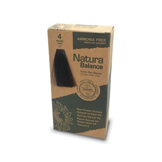 ST20100174 Natura Balance Krem 4 Kahve Organik Saç Boyası