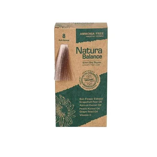 ST20100178 Natura Balance Krem 8 Açık Kumral Organik Saç Boyası