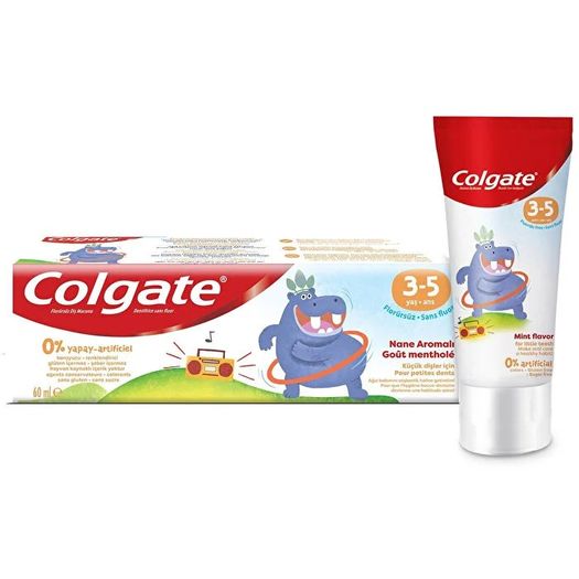 ST21010139 Colgate Diş Macunu Florürsüz Naneli 3 - 5 Yaş 60 Ml