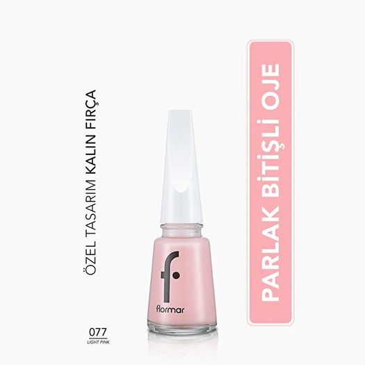 ST21050195 Flormar 077 Light Pink Nail Enamel Oje