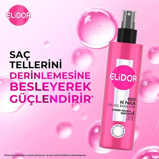 ST22020134 Elidor Güçlü Ve Parlak 200 Ml Sıvı Saç Bakım Kremi