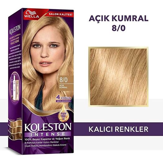 ST23050259 Koleston Intense Saç Boyası 8/0 Açık Kumral 110 Ml