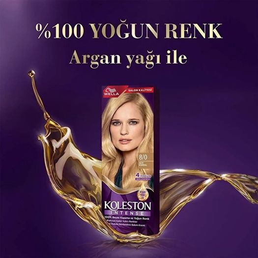 ST23050259 Koleston Intense Saç Boyası 8/0 Açık Kumral 110 Ml