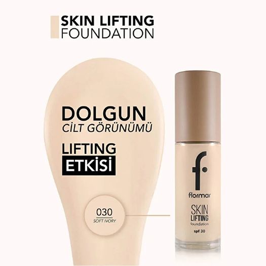 ST23070227 Flormar Skin Lifting Yaşlanma Karşıtı Bakım Yapan Kremsi Dokulu Spf 30 Fondöten