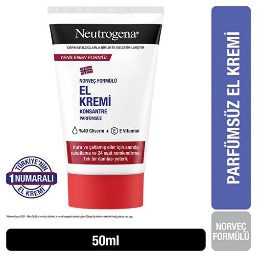 ST23090174 Neutrogena 50 Ml Norveç Formülü Parfümsüz Konsantre El Kremi