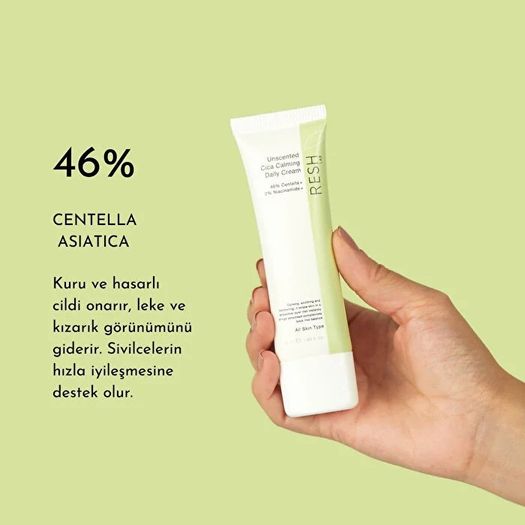 ST23100191 Resh Lab 50 Ml Unscented Cica Calming Daily Cream Bitkisel Nemlendirici Krem