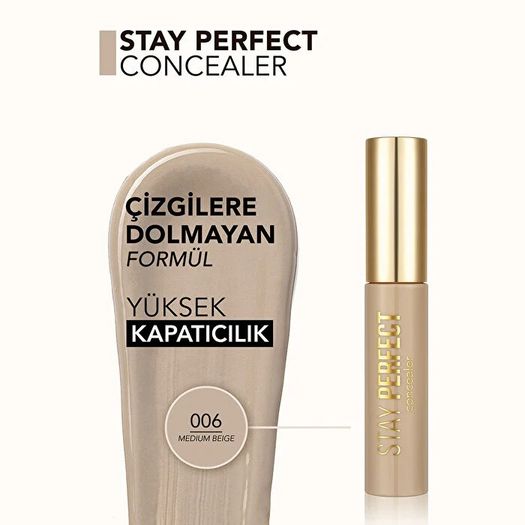 ST24020163 Flormar Stay Perfect Concealer 006 Medium Beige