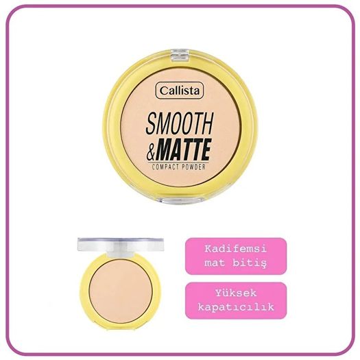 ST24090332 Callista Smooth Matte Compact Powder 51 Soft Sand Mat Görünümlü Pudra
