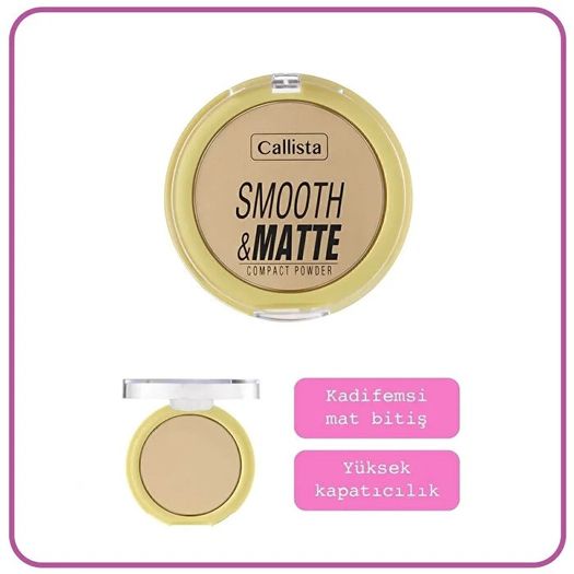 ST24090335 Callista Smooth Matte Compact Powder 10 Naturel Bej Mat Görünümlü Pudra