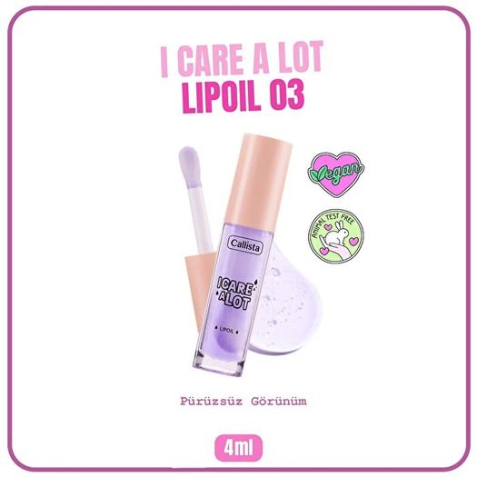 ST24090396 Callista I Care A Lot No:03 Berry 4 Ml Nemlendirici Dudak Yağı