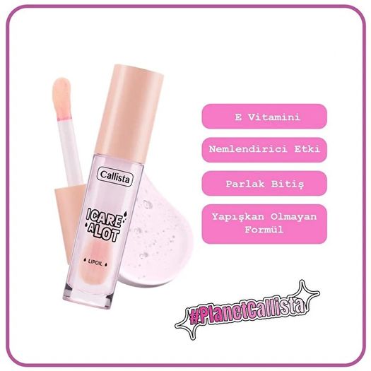 ST24090397 Callista I Care A Lot No:02 Strawberry 4 Ml Nemlendirici Dudak Yağı