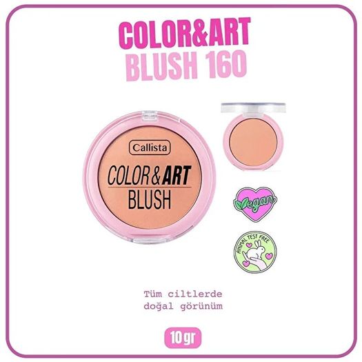 ST24090422 Callista Color Art Blush No:160 Rosy Glow Allık