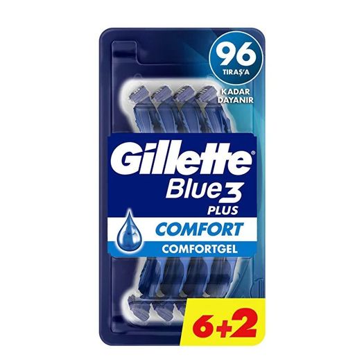 ST24100242 Gillette Blue3 Comfort 8 Adet Kullan-At Tıraş Bıçağı