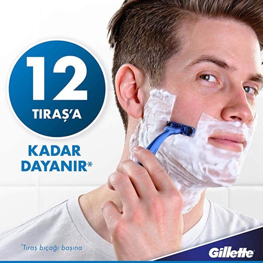 ST24100242 Gillette Blue3 Comfort 8 Adet Kullan-At Tıraş Bıçağı