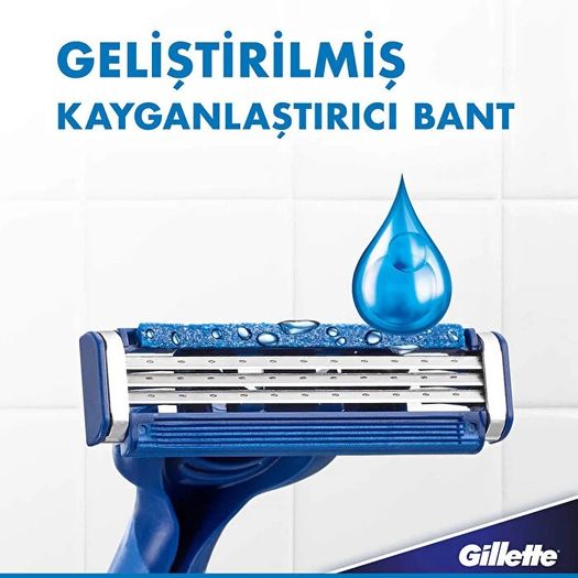 ST24100242 Gillette Blue3 Comfort 8 Adet Kullan-At Tıraş Bıçağı