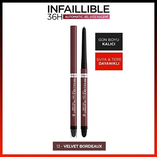 ST24120198 Loreal Paris Infaillible 13 Velvet Bordeaux Göz Kalemi