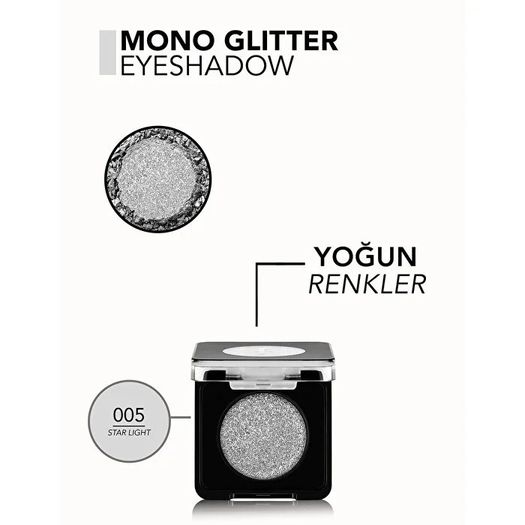 ST25040100 Flormar Mono Ces Glitter Göz Farı No.005 Star Light