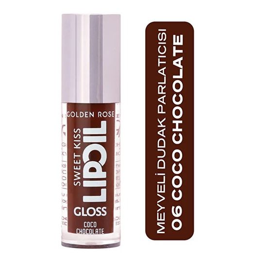 ST25050135 Golden Rose Lip Oil Sweet Kiss Gloss No:06 Cocochocolate